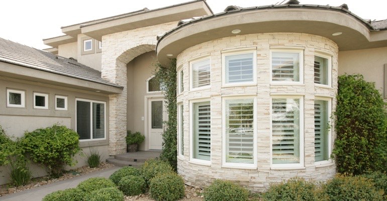 Exterior view of shutters Denver home